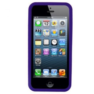 Purple Game Boy Style Silicone Case Cover Skin for iPhone 5 5g 5th