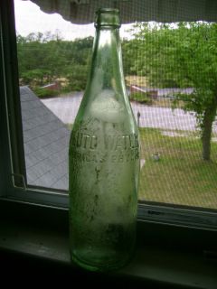   Americas Physic Vintage Bottle Embossed Green Glass French Lick IN