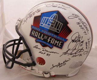 Hall of Fame Quarterback Signed Full Size Helmet w 18