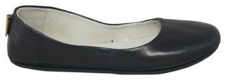 French Sole New York FS/NY Sloop Black Nappa Leather Flats