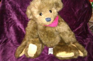 Ganz Jointed Brown Teddy Bear by Artist Christy Rave 1995 Cottage