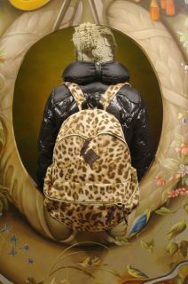 Style Suede Big Pocket Hopi Leopard Backpack Unisex Ganzi Socks