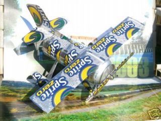 Handcrafted Model Airplane Aluminum Can Sprite 0 WOW