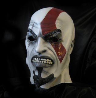 New Kratos God of War Video Game Halloween Adult Latex Full Head Mask