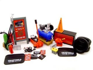 Mechanic Garage Accessories Tools Set 1 24 Diecast 23pc