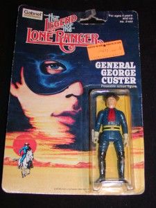  OF THE LONE RANGER Action Figure Toy GENERAL CUSTER, c1980 by Gabriel