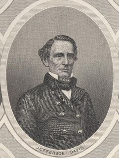  Confederate Engraving Davis Lee Polk Jackson Stuart Johnston