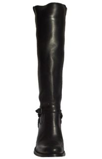 Frye Womens Boots Julia Spur Inside Zip Black Leather 77450 Sz 7 5 M