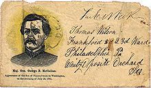History 1872 Autograph George McClellan, Civil War Union General