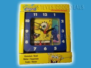 Spongebob Squarepants Alarm Clock Nickelodeon Kids Bedroom Fun Time