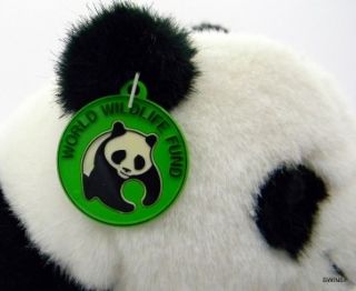 World Wildlife Fund WWF Panda Bear Stuffed Plush 1986 Tags Attached