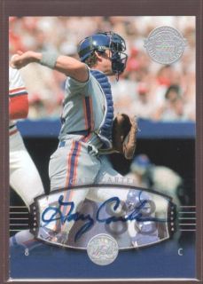 GARY CARTER /50 METS AUTO SP 2004 UD LEGENDS TIMELESS TEAMS ON CARD