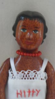 Fung Hicks Mahogany Dark Cherry Wood Hitty Doll Original Owner Circa