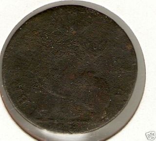 UK Great Britain 1730 George II Half Penny