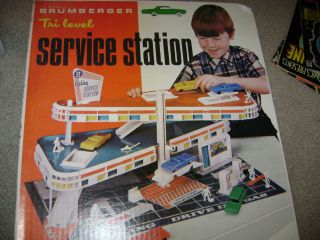 Gas Station Playset by Brumberger Brand New and SEALED RARE