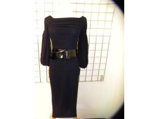 Giambattista Valli Sexy Black Belted Dress M