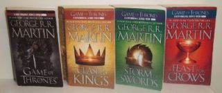George R R Martin Lot of 4 A SONG OF ICE & FIRE Books (A Game of