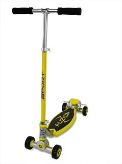 fuzion sport 4 wheel scooter yellow