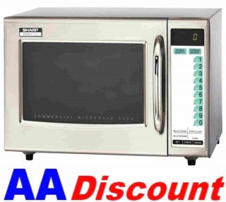 New Sharp Medium Duty Commercial Microwave Oven R21LTF 120 Volt 1000