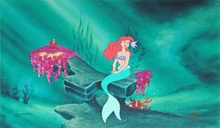 Disney Limited Edition Cel The Little Mermaid 1989 Ariel 25 500 Framed
