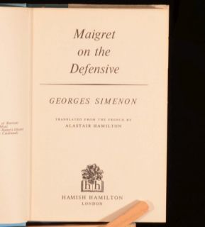 1966 Maigret on The Defensive by Georges Simemon First UK Ed with