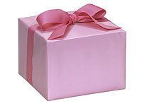 Light Pink Gloss Gift Wrap Paper Tissue Raffia Ribbon