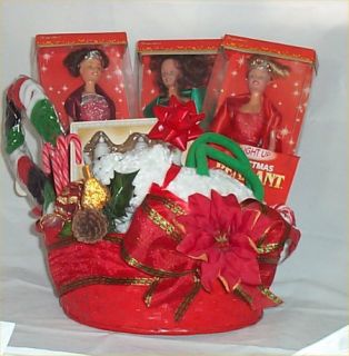  Fashion Dolls Holiday Collection Porcelain Tea Set Gift Basket