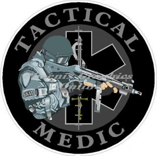 Tactical Medic Star of Life Paramedic EMS Police Decal