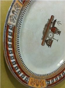 Antique 1850 Era Large Staffordshire England Transferware Platter
