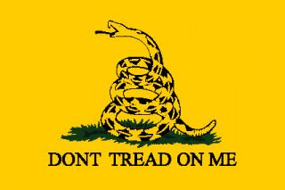 Dont Tread on Me Tea Party Gadsden Flag Sticker 3X5