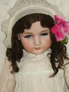 Antique Life Size Beautiful German Doll CA 1900