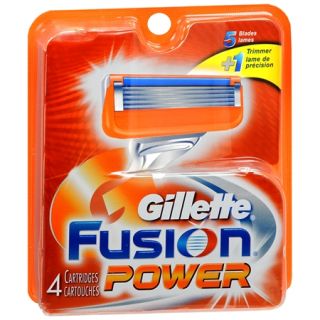Pack of 4 New Gillette Fusion Power Cartridges Fast Shipping to All US