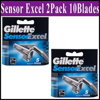 Gillette Sensor Excel Razor Blades 2pack of 10 Blades World Wide Free
