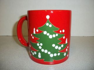 Waechtersbach Germany Red Christmas Tree Coffee Mug Cup