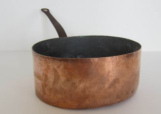 Gaillard Large Heavy Copper Pot Pan Stamped Paris France Vintage