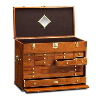 Gerstner Wood Tool Chests Ultimate Treasure Chest American Cherry
