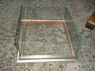 Medium Sized Gold Wood Framed Glass Display Case Shadow Box
