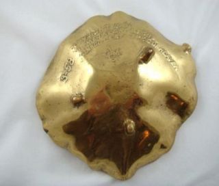 1951 3 58 VA Metalcrafters Ginkgo Leaf Tree of Heaven Sand Cast Brass