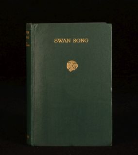 1928 Swan Song John Galsworthy Unclipped Dustwrapper First Edition