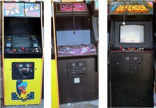Packman Defender Tempest 1980s Arcade Games Working