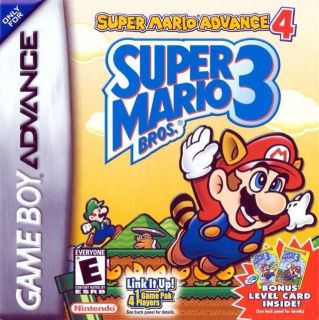 Nintendo game Super Mario Advance 4 Super Mario Bros 3 FOR GBA SP DS