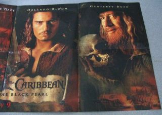 Pirates of Caribbean Orig Disney Movie Poster RARE Black Pearl Advance