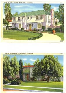  Hills Homes of Ginger Rogers George Brent 2 Views 1930 1944