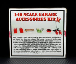 gmp garage accessories kit ii diorama 1 18 this listing is for a 1 18