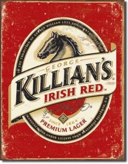 Killians Killians Irish Red Beer Lager Metal Tin Sign