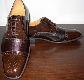 New Arrival Giorgio Venturi Chocolate Brown Mens Dress Shoe Shoes