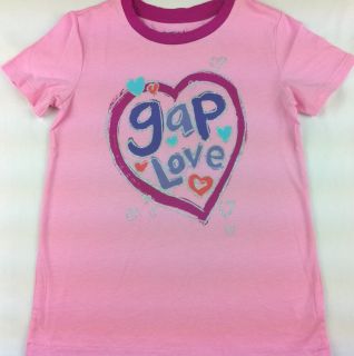Kids Gap Girls T Shirt Top Logo Heart U Pick S