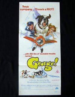 George 1972 St Bernard Dog Lover Daybill Movie Poster