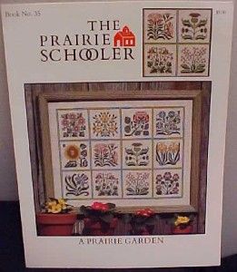 prairie schooler a prairie garden 35 cross stitch