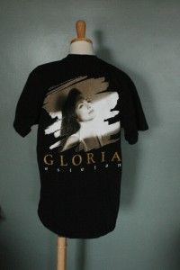 Vtg 1996 Gloria Estefan Tour Band Music Tee Shirt Men M Women ml Black